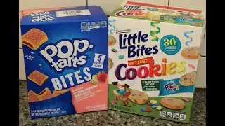 Pop Tarts Bites Strawberry Banana & Entenmann&rsquo;s Little Bites Mini Party Cake Cookies Review