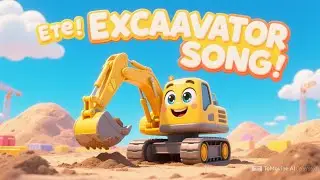 Excavator Song for Kids 🏗️ | Fun Construction Vehicle Song | Nursery Rhymes