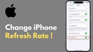 How To Change Your iPhone Screen Refresh Rate (2025)