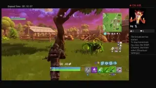My first game of fortnite !!