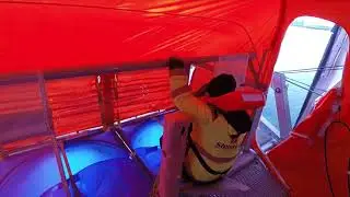 MES &oslash;velse (Maritime Evacuation System) om bord