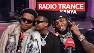 Diamond yihuriye na BRUCE MELODY KURI RADIO MURI KENYA ACIYE IMPAKA POM POM ISEBEJE THE BEN