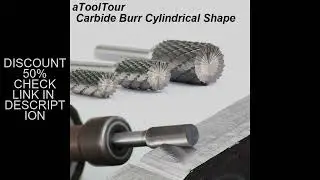 Solid Tungsten Carbide Burr Rotary Rasp File, AX Cylindrical Shape Double Cut Milling Cutter for Die
