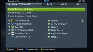 Xbox Live Party Chat