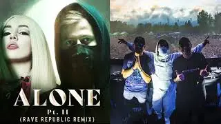 Alan Walker & Ava Max - Alone Pt. II (Rave Republic Remix vs Da Tweekaz Remix)