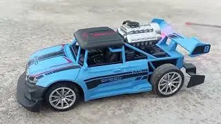 RC CAR Stunt Spray Car With Light Battery High Speed (Red)