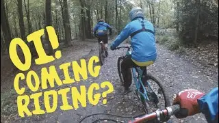 Riding mountain bikes WITH MY FRIENDS!
