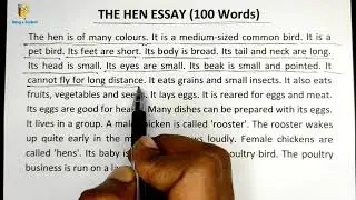 Essay on Hen In English | Murgi par English essay