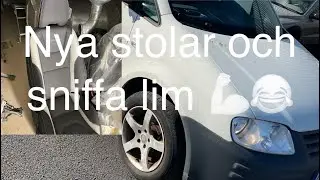 Caddy del 7  Monterar in inredning och dom nya stolarna