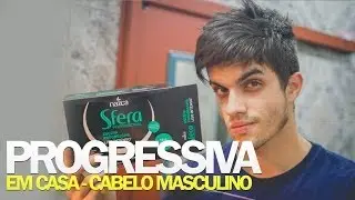 Como fazer Progressiva em Casa - Cabelo Masculino # Andrew
