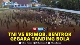 🔴TNI Vs Brimob Bentrok, Ricuh usai Pertandingan Sepak Bola di Lapangan Lakarada Buton Selatan