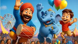 Kalu Madari Aaya | कालू मदारी आया नीला अपना हाथी लाया  | Hindi Rhymes And Baby Songs | Kids Rhymes