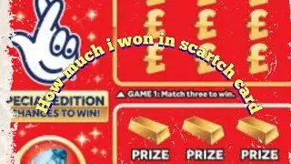 i bought the scratchcard /2 pound lottery card