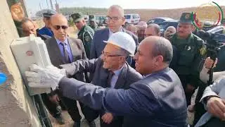 والي الولاية السيد  لخضر سداس يشرف على وضع حيز الخدمة لمشروع الربط  بالكهرباء الفلاحية بلدية  الغروس