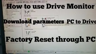 How to use Drive Monitor for Simovert masterdrive | Download PC to Drive | Factory Reset