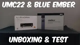 Распаковка и тестирование Behringer U-Phoria UMC22 + микрофон Blue Ember XLR