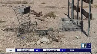 Bulk trash buildup affects Las Vegas neighborhood