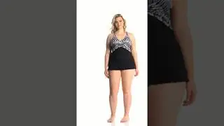Profile by Gottex Plus Size Shobori Swim Dress | SwimOutlet.com