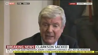 BBC Director General Explains Why BBC Dropped Jeremy Clarkson