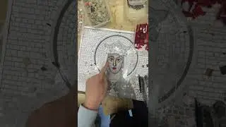 Начал делать лик из мозаики #mosaicart #art #howit #saleicon