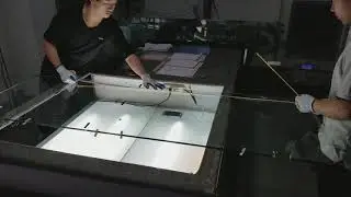 Size Checking for Glass Panel C&Y UNION Shower Enclosure Material Inspection