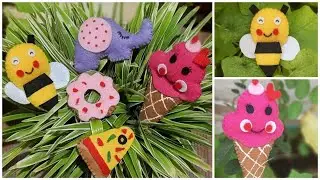 DIY FELT FRIDGE MAGNETS | FELT CRAFT IDEAS | SUPER EASY COOL FRIDGE MAGNETS