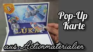 Pop Up Karten aus Action Die Cuts, Embossed Sticker* Benutze was du hast*Schnell und Einfach*