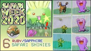 519 - 6 LIVE Shiny Pokemon in the Hoenn Safari Zone! Safari Week 2020 Compilation (Win or Fail?)