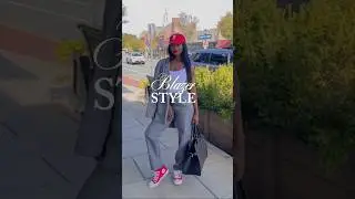 Blazer Street style Outfit Ideas #fashion