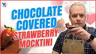 Chocolate Strawberry Mocktini for Valentines Day