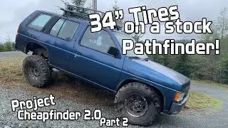 Установить 34-дюймовые шины на стандартный Nissan Pathfinder? Вот как я это сделал (проект Cheapfinder)
