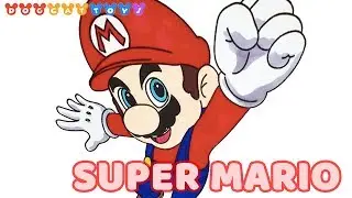 Speed Drawing Super Mario | Drawing Coloring Pages Videos for Kids