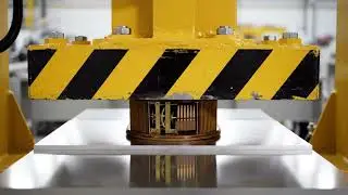 Ultimate Hydraulic Press ASMR | Crushing Ceramic Tiles in Slow Motion