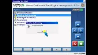 Diagnostics, Reading fault memory