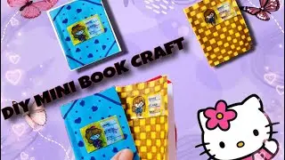 Diy Mini Notebook 📒 One Sheet Of Paper | School Craft Ideas | #mininotebook #minibooks