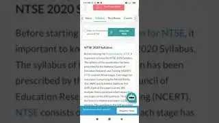 Ntse syllabus for 2020
