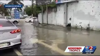 Tropical Storm Melissa dumps flooding rain on Dominican Republic