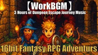 [Work BGM] 16-bit Fantasy RPG Adventurers ⚔️ &ndash; 3 Hours of Dungeon Escape Journey Music
