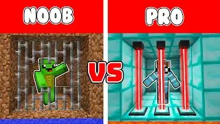 DENDY NOOB ERDE GEF&Auml;NGNIS vs BUFLO PRO DIAMANT GEF&Auml;NGNIS in Minecraft! [Deutsch/HD]