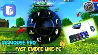 Как использовать GG Mouse Pro 1 Cick Fast Emote, как на ПК 🤔 || Клавиатура и мышь GG Mouse Pro Fa...