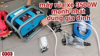 M&aacute;y rửa xe cao &aacute;p - m&aacute;y xịt rửa xe boscom 3500w mạnh nhất d&ugrave;ng gia đ&igrave;nh