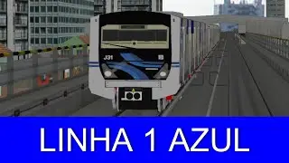 Openbve - Linha 1 Azul completa com o TUE Frota J
