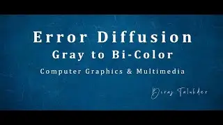 Error Diffusion Gray to Bi Color