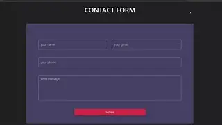 Create a Responsive Contact Form Using Bootstrap 5 | Step-by-Step Tutorial