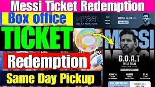 GOAT Event Box Office Open LIVE.Messi Kolkata Ticket Counter Open for Physical ticket Redemption