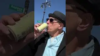 Drinking&rsquo; CANN on the Boardwalk at Coney Island. #bowling #bowler #fun #walkandtalk #drinking