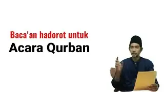 hadorot untuk acara qurban