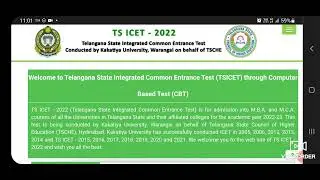 Ts ICET 2022 Application process ||How to apply for ts icet 2022?||fee payment &Application process