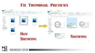 PC Maintenance - Fix Thumbnail Previews not showing in windows file Explorer |Design Hub|