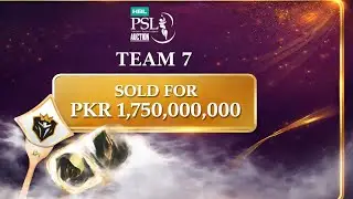 HBL PSL Auction 2026  Team 7 Sold